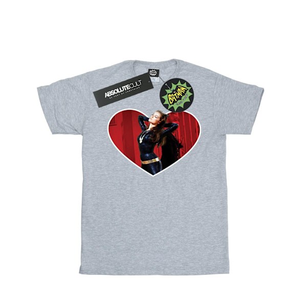 DC Comics Boys Batman TV-serie Catwoman Heart T-shirt 7-8 år Sports Grey 7-8 Years