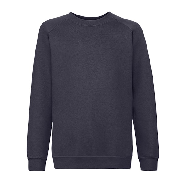 Fruit of the Loom Barn/Barn Premium Raglan Sweatshirt 3-4 Deep Navy 3-4 Years