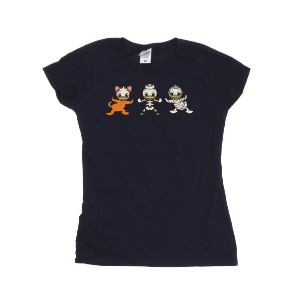 Disney Dam/Kvinnor Duck Tales Halloween Kostymer Bomull T-shirt Navy Blue M