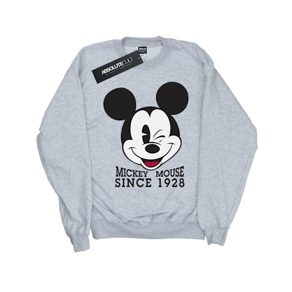 Disney Boys Mickey Mouse Sedan 1928 Sweatshirt 7-8 År Sport Sports Grey 7-8 Years