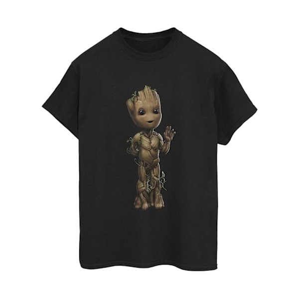 Marvel Dam/Damer I Am Groot Wave Pose Bomull Boyfriend T-Sh Black M