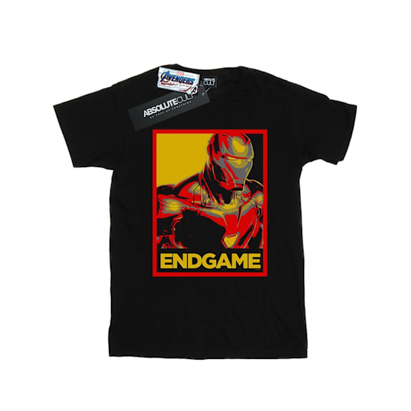 Marvel Boys Avengers Endgame Iron Man Poster T-Shirt 5-6 år Black 5-6 Years