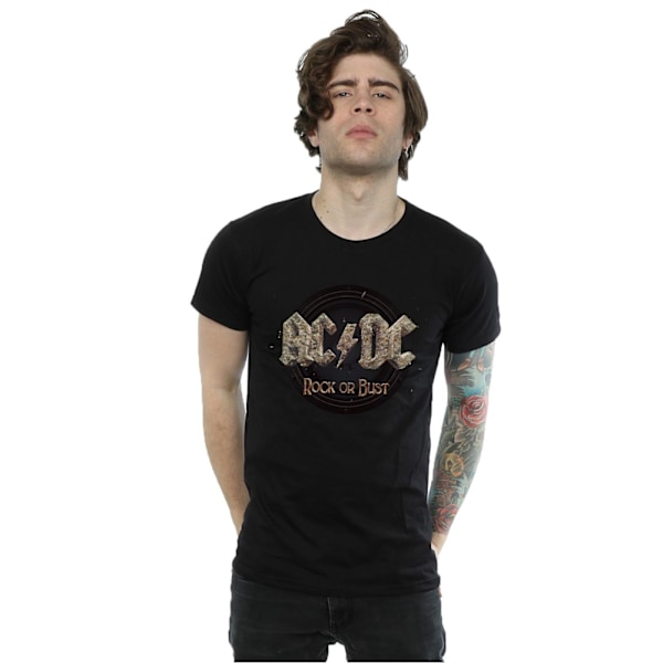 AC/DC Herr Rock Or Bust T-shirt L Svart Black L