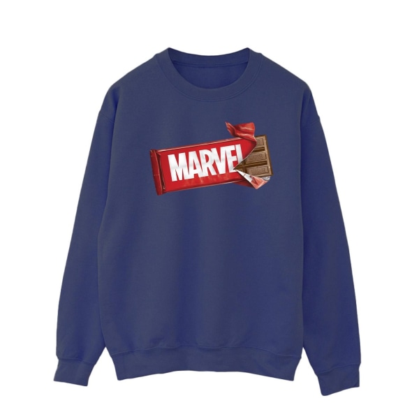 Marvel Universe Herr Marvel Chokladtröja L Marinblå Navy Blue L