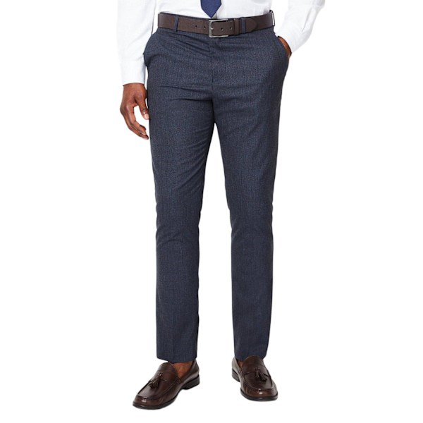 Burton Herr Puppytooth Slim Suit Byxor 28S Marinblå Navy 28S