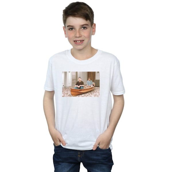 Friends Boys Boat Photo T-Shirt 12-13 år Vit White 12-13 Years