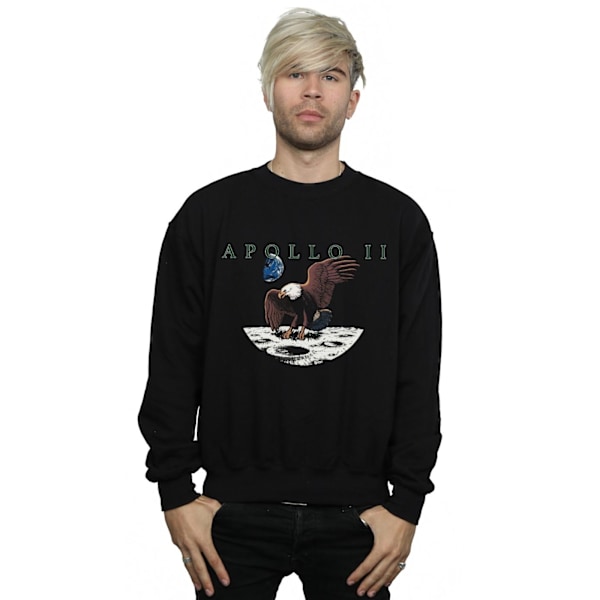NASA Herr Apollo 11 Vintage Sweatshirt 4XL Svart Black 4XL