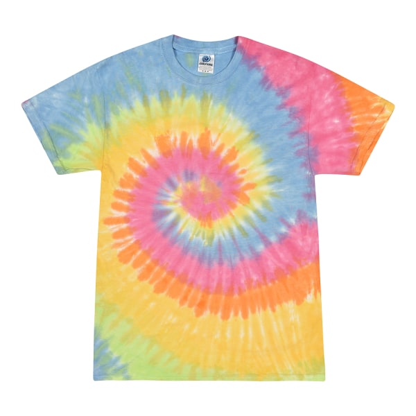 Colortone Kids/Childrens Rainbow Tie-Dye Heavyweight T-shirt L Neon Rainbow L