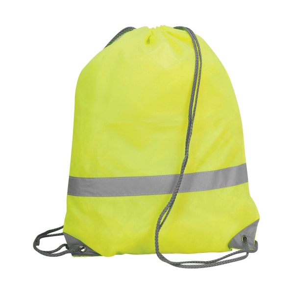 Shugon Stafford Hi-Vis tygväska med dragsko (13 liter) (förpackning med Hi-Vis Yellow One Size