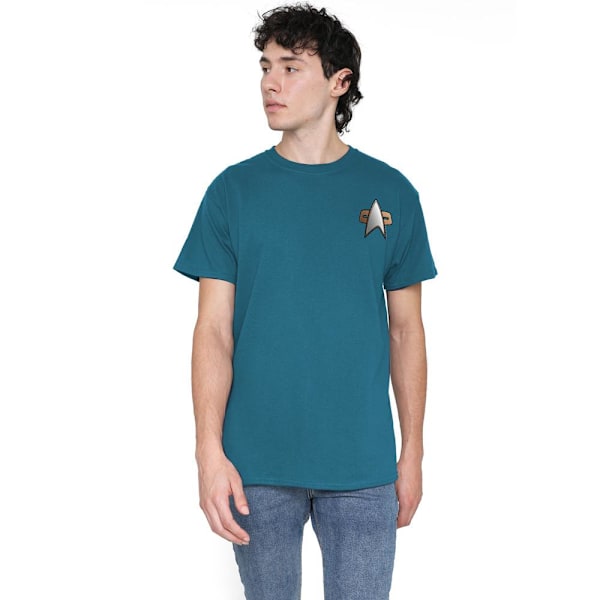 Star Trek Herr Deep Space Nine Science Emblem T-Shirt M Skiffergrå Slate M