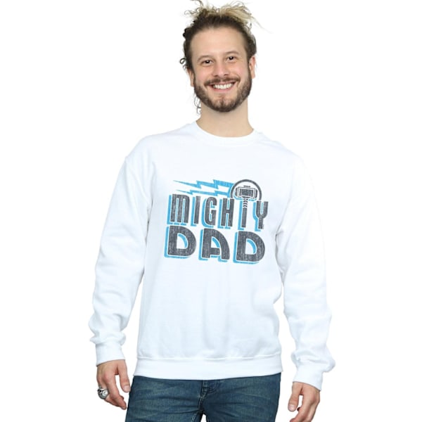 Marvel Herr Thor Mighty Dad Sweatshirt S Vit White S