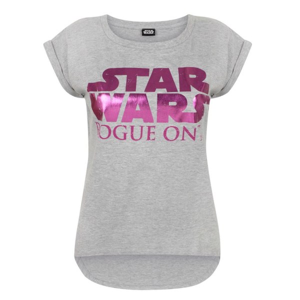 Star Wars Dam/Dam Rogue One T-shirt L Grå/Pin Grey/Pink L