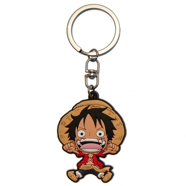 One Piece PVC Monkey D. Luffy Keyring One Size Brun/Silver/Röd Brown/Silver/Red One Size