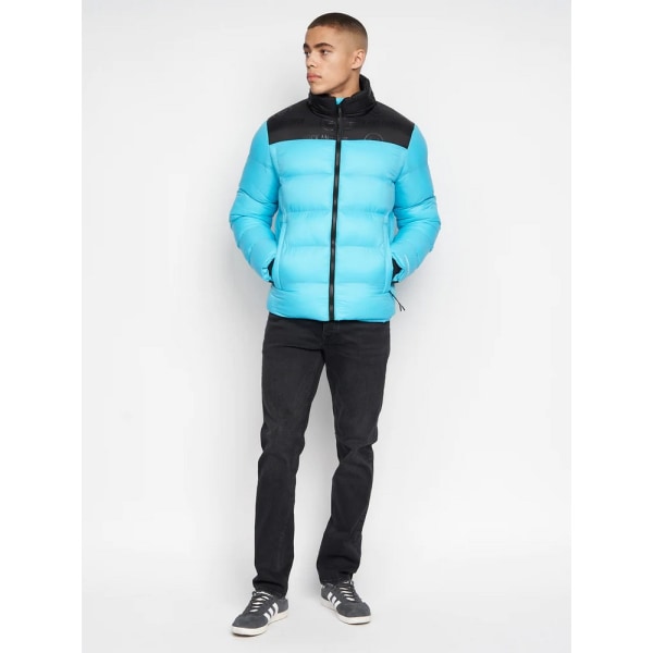 Duck and Cover Herr Synflax Puffer Jacka XL Turkos Turquoise XL