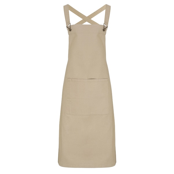 Premier Cross Back Barista Haklappsförkläde En Storlek Khaki Khaki One Size