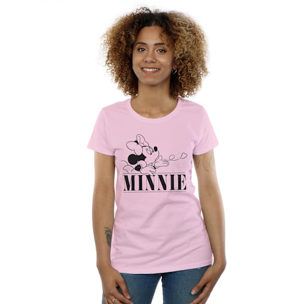 Disney Dam/Kvinnor Minnie Mouse Kiss Bomull T-shirt XL Baby P Baby Pink XL