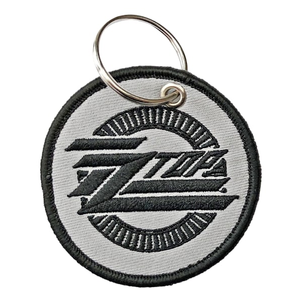 ZZ Top Circle Logo Nyckelring One Size Ljusgrå/Svart Light Grey/Black One Size