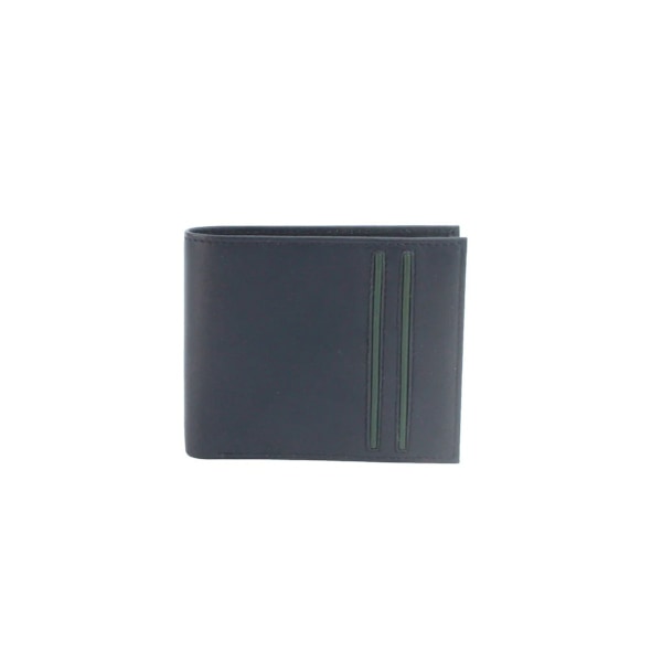 Eastern Counties Leather Carter Läder Slimline Korthållare På Navy/Green One Size