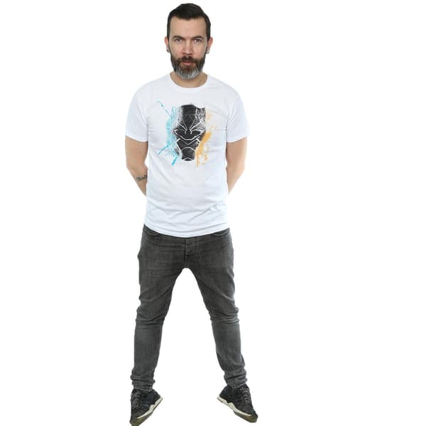 Marvel Herr Black Panther Splash T-Shirt XL Vit White XL