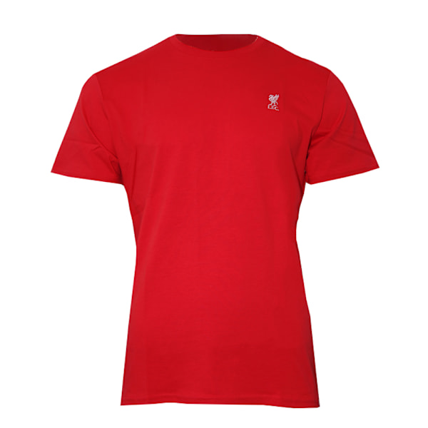 Liverpool FC herrbroderad T-shirt S röd/vit Red/White S