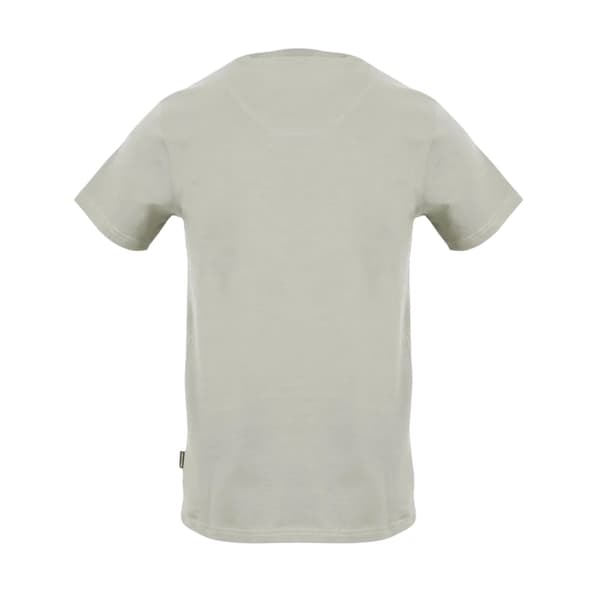 Aquascutum Herr T-shirt i Jerseybomull med Logotyp M Grå Grey M