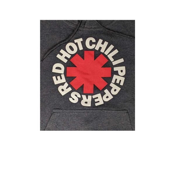 Red Hot Chilli Peppers Unisex Vuxen Klassisk Asterisk Hoodie XXL Charcoal Grey XXL