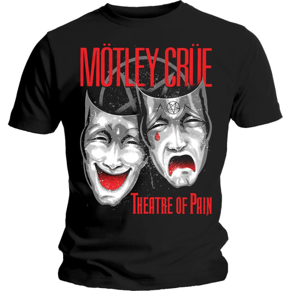 Motley Crue Unisex Vuxen Theater of Pain Cry T-shirt L Svart/Re Black/Red L