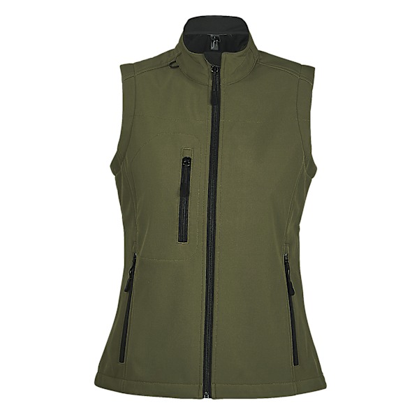 SOLS Dam/Kvinnor Rallye Soft Shell Bodywarmer Jacka M Mörk G Dark Green M