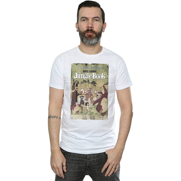 Jungle Book Herr Poster Bomull T-shirt S Vit White S