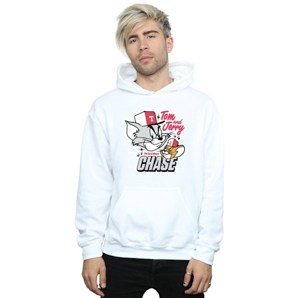 Tom And Jerry Herrkatt & Musjakt Hoodie XXL Vit White XXL