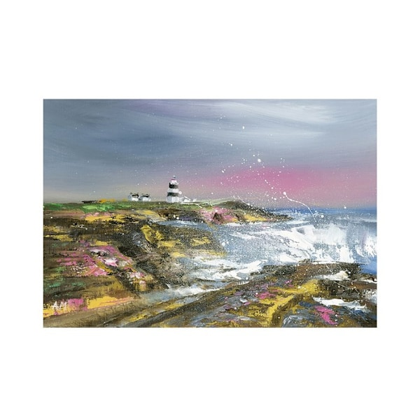 Alison Mcilkenny Hook Head Lighthouse Print 30cm x 40cm Blå Blue 30cm x 40cm