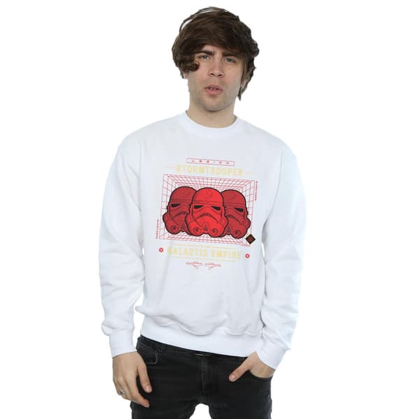 Star Wars Stormtrooper Legion Grid Sweatshirt 3XL Vit White 3XL