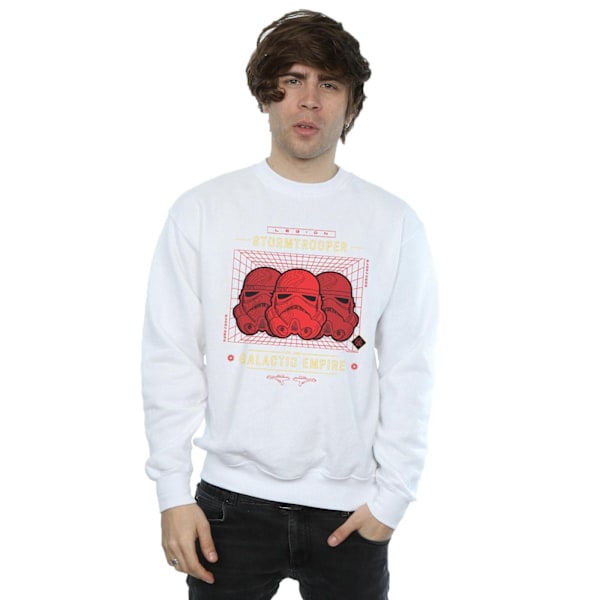Star Wars Stormtrooper Legion Grid Sweatshirt 4XL Vit White 4XL