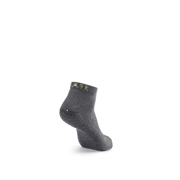 Base 33 Mens Organic Cotton Gripped Ankel Socks XL Slate Slate XL