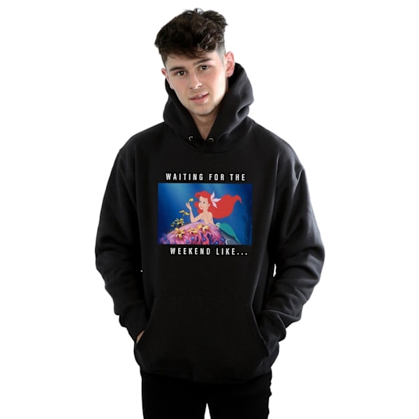 Disney Princess Ariel Herr Väntar På Helgen Hoodie S Svart Black S