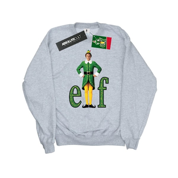 Elf Herr Buddy Logotyp Sweatshirt M Sports Grey Sports Grey M