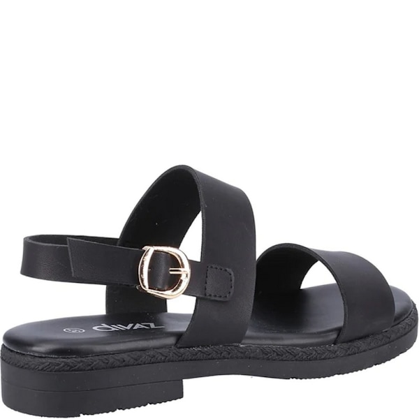 Divaz Dam/Dam Mia Sandaler 8 UK Svart Black 8 UK