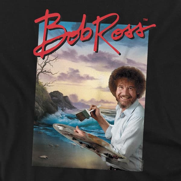 Bob Ross Unisex Vuxen Ocean Painter Tröja L Svart Black L