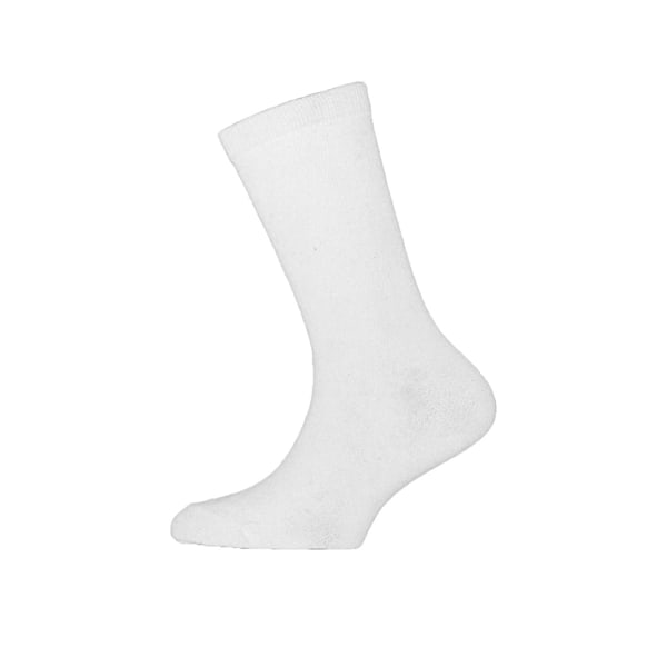Barn/Barn Plain Cotton Rich Skolstrumpor (3-pack) UK Sh White UK Shoe 6-8.5 , Euro 23-26 (Age: 2-