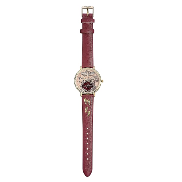 Harry Potter Unisex Vuxen Marauders Map Analog Klocka En Storlek Burgundy/Gold One Size