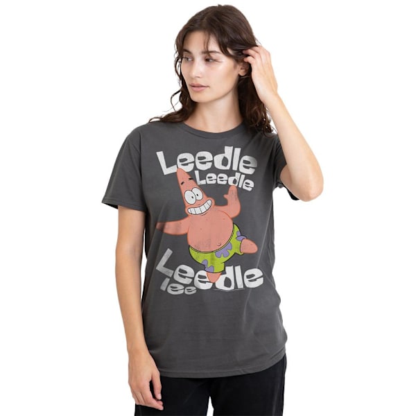 SvampBob Fyrkant Unisex Vuxen Sjungande Patrick Stjärna T-Shirt Charcoal L