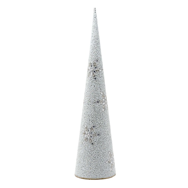 Pärlbesatt Julgranskotte - Stor One Size Vit White One Size