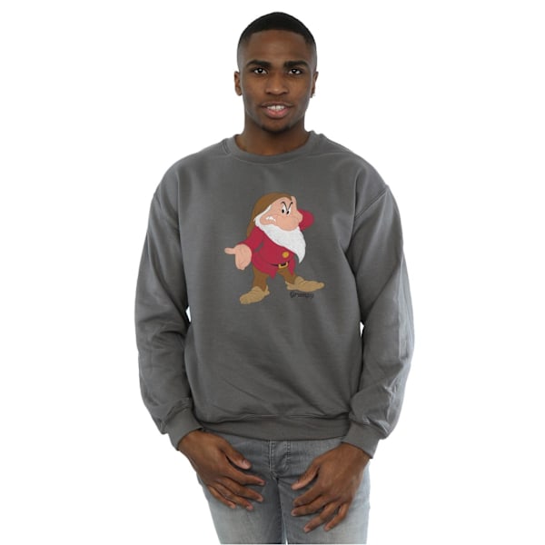 Disney Classic Grumpy Sweatshirt M Charcoal för män Charcoal M
