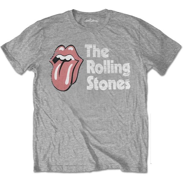 The Rolling Stones Unisex Adult Scratch Logo T-Shirt XL Grå Grey XL