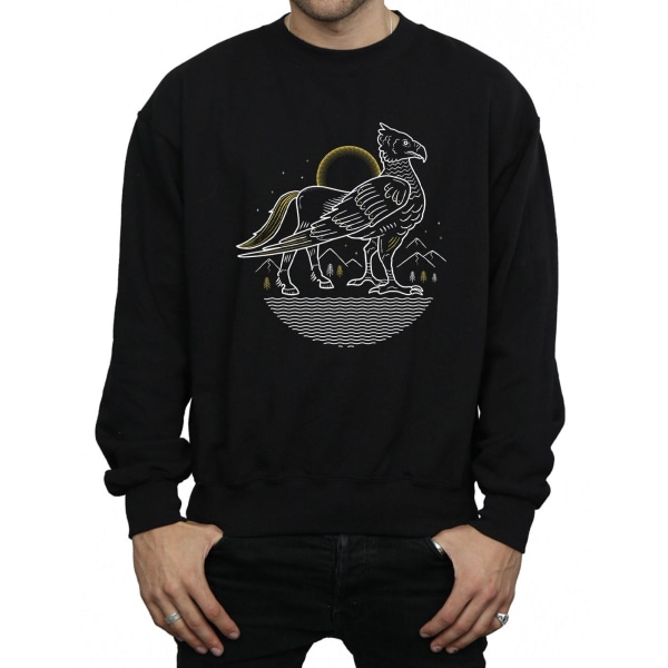 Harry Potter Herr Buckbeak Linje Art Sweatshirt S Svart Black S
