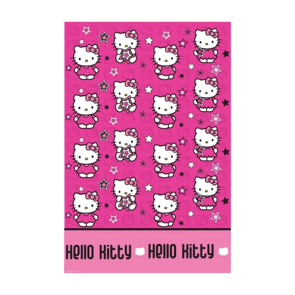 Hello Kitty Plastic Stars Duk One Size Rosa/Vit Pink/White One Size