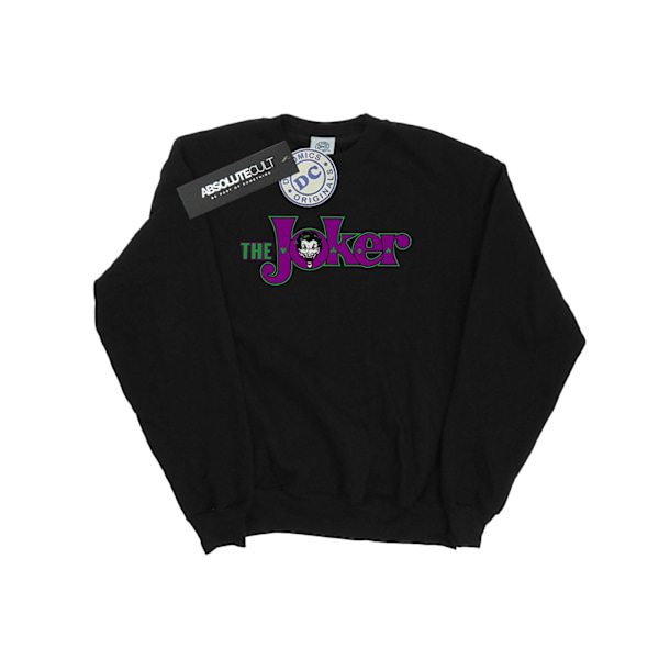 DC Comics Pojkar The Joker Text Logo Sweatshirt 9-11 År Svart Black 9-11 Years