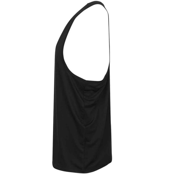 Tombo Muscle Vest för män Topp XL Svart Black XL