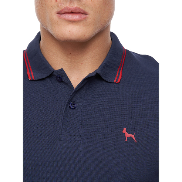 Bewley & Ritch Herr Upwood Poloskjorta L Marinblå Navy L