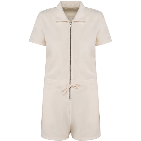Native Spirit Dam/Dam Terry Handduk Kort Playsuit 8 UK Elfenben Ivory 8 UK